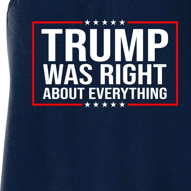 Trump Was Right About Everything Funny USA Women's Racerback Tank