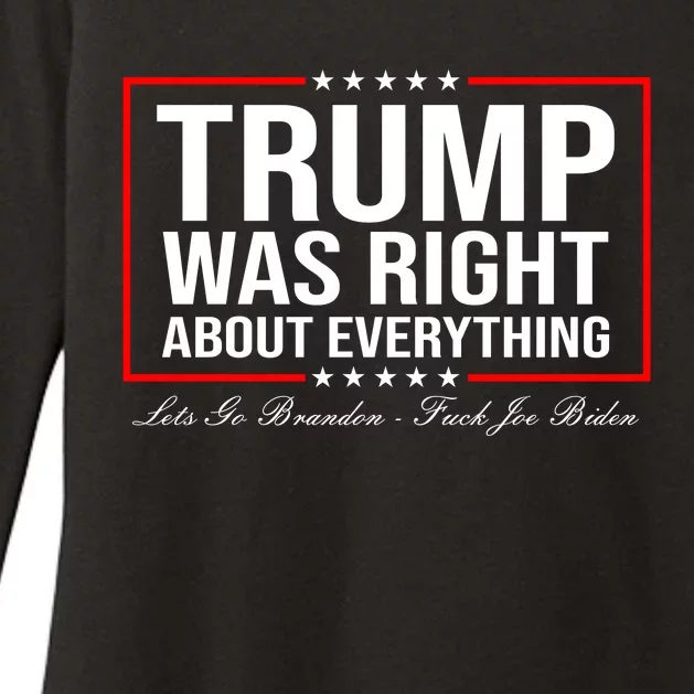 Trump Was Right About Everything LGBFJB LGB FJB Womens CVC Long Sleeve Shirt