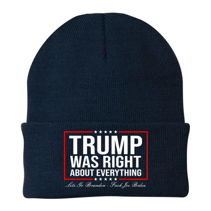 Trump Was Right About Everything LGBFJB LGB FJB Knit Cap Winter Beanie