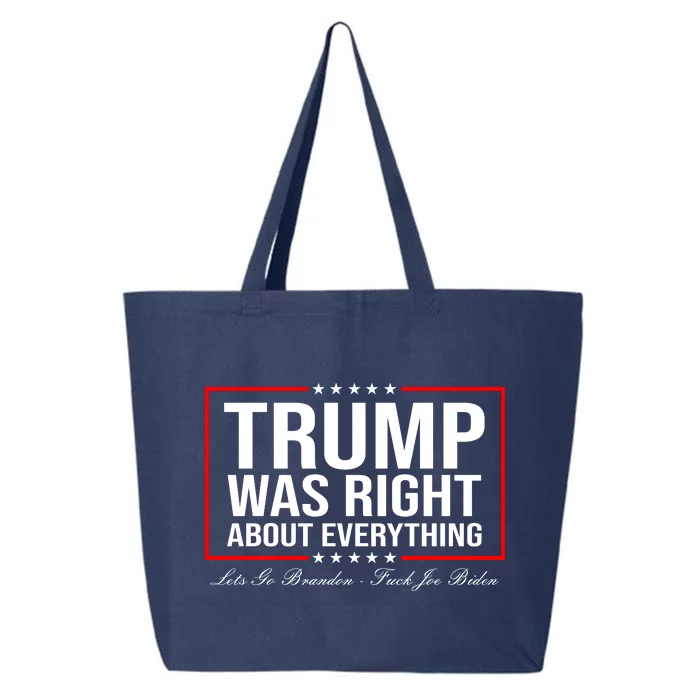 Trump Was Right About Everything LGBFJB LGB FJB 25L Jumbo Tote