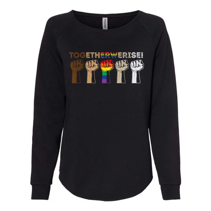 Together We Rise Black Lives Matter Womens California Wash Sweatshirt