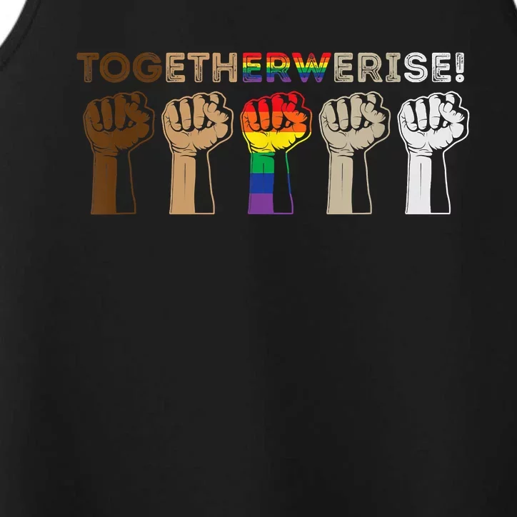 Together We Rise Black Lives Matter Performance Tank