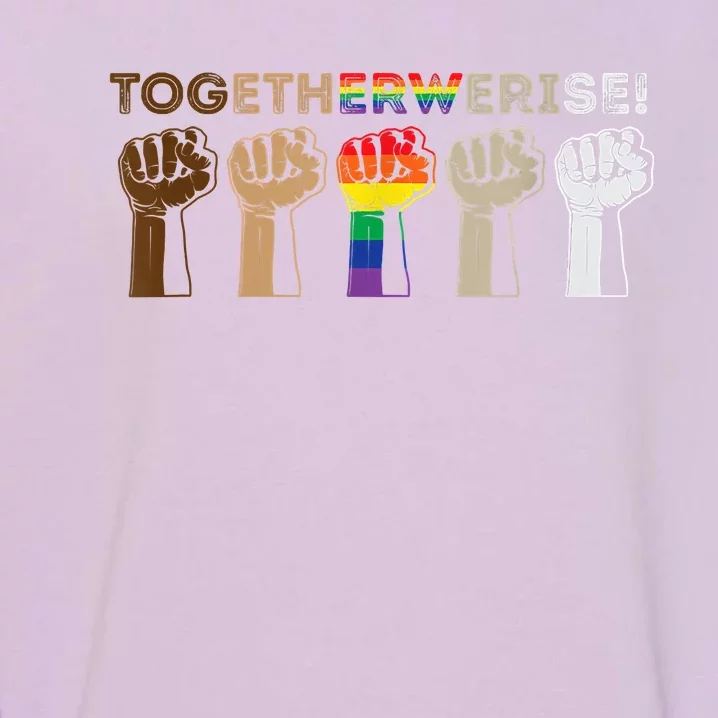 Together We Rise Black Lives Matter Garment-Dyed Sweatshirt