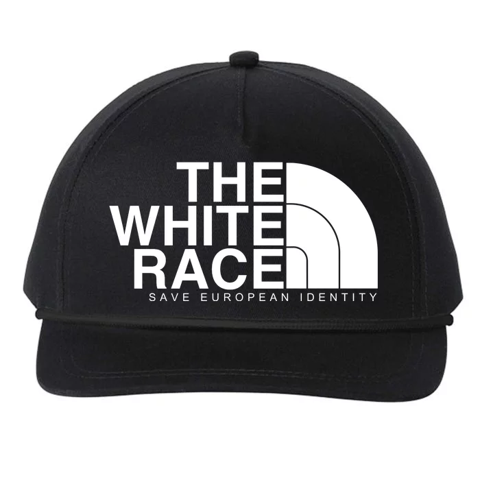 The White Race Save European Identity Snapback Five-Panel Rope Hat