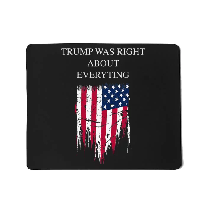 Trump Was Right About Everything USA Flag 2024 Election Mousepad