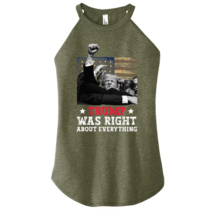 Trump Was Right About Everything Donald Trump 2024 Women’s Perfect Tri Rocker Tank