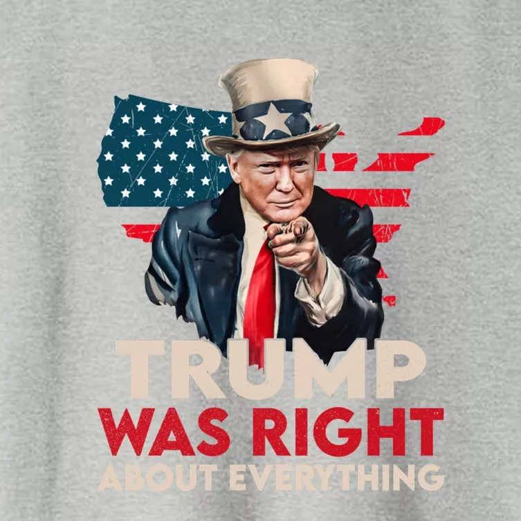 Trump Was Right About Everything Funny Gift Women's Crop Top Tee