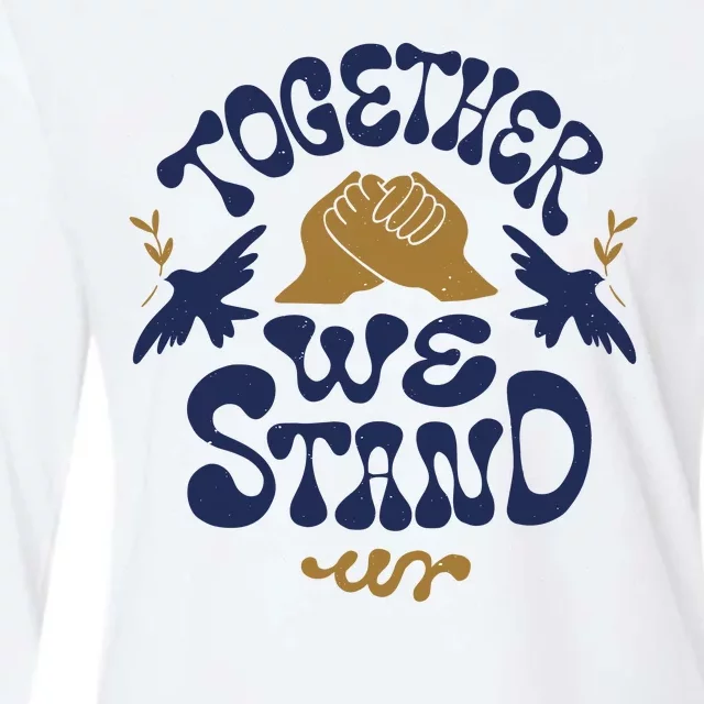 Together We Stand Support Ukraine Womens Cotton Relaxed Long Sleeve T-Shirt