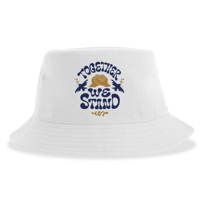 Together We Stand Support Ukraine Sustainable Bucket Hat