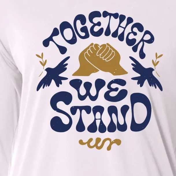 Together We Stand Support Ukraine Cooling Performance Long Sleeve Crew