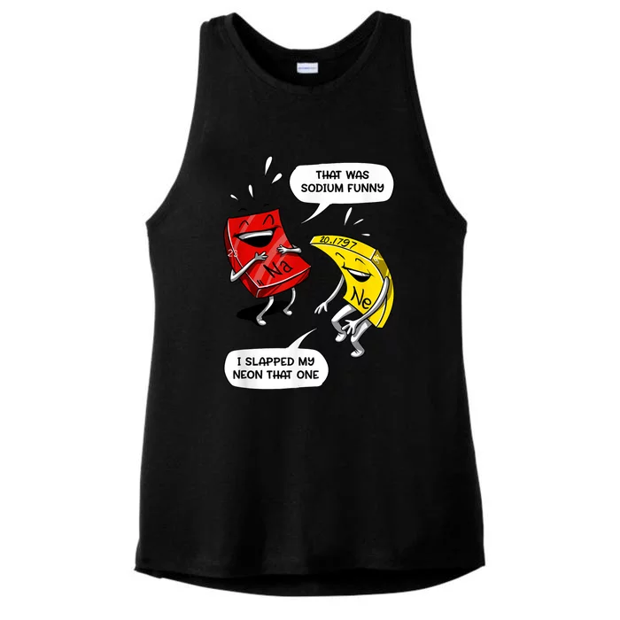 That Was Sodium Funny Geek Chemistry Science Joke Ladies Tri-Blend Wicking Tank