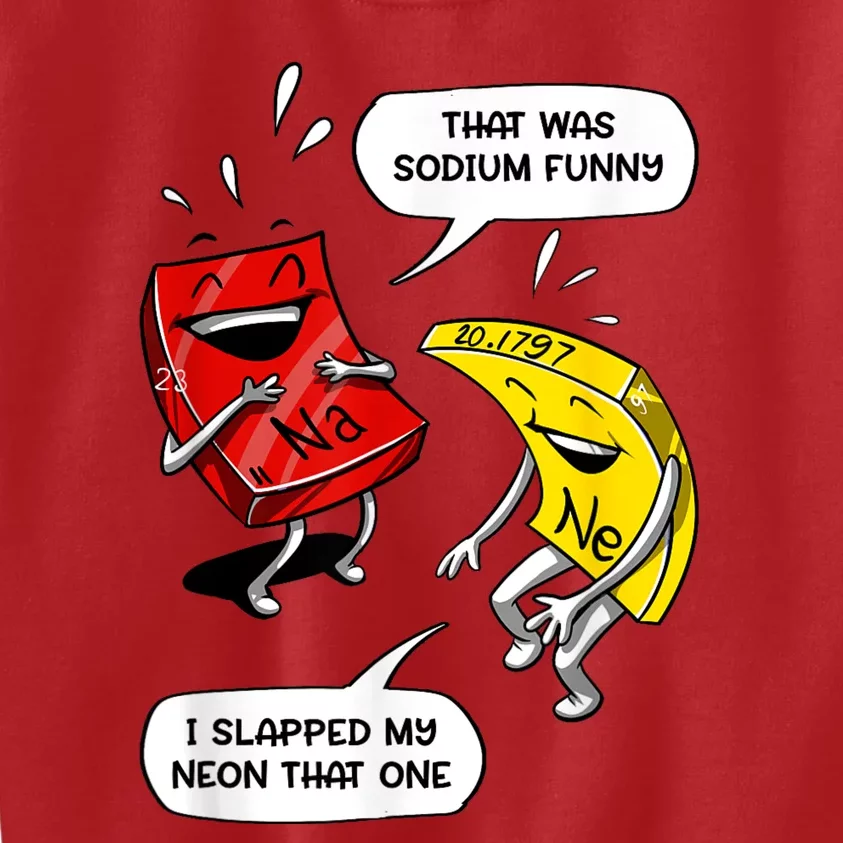 That Was Sodium Funny Geek Chemistry Science Joke Kids Sweatshirt