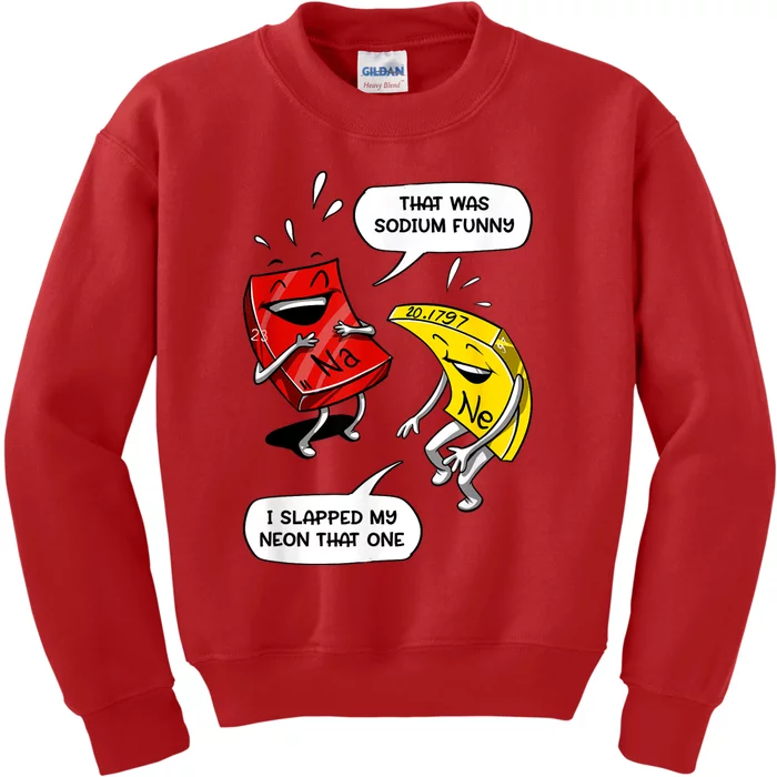 That Was Sodium Funny Geek Chemistry Science Joke Kids Sweatshirt