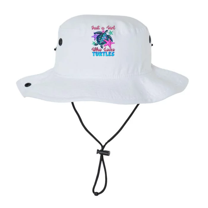 Turtle Watercolor Sea Ocean Just A Girl Who Loves Turtles Legacy Cool Fit Booney Bucket Hat