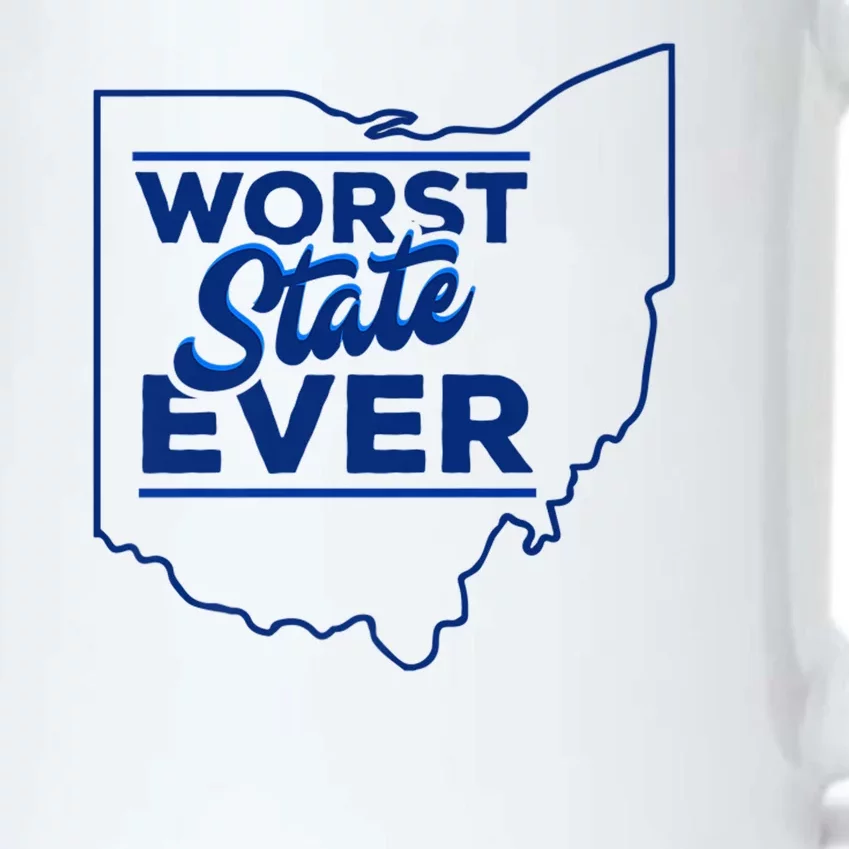 The Worst State Ever Is Ohio Black Color Changing Mug