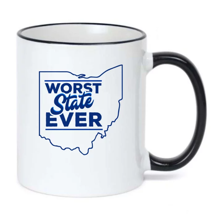 The Worst State Ever Is Ohio Black Color Changing Mug