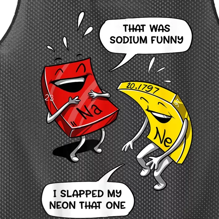 That Was Sodium Funny Geek Chemistry Science Joke Mesh Reversible Basketball Jersey Tank