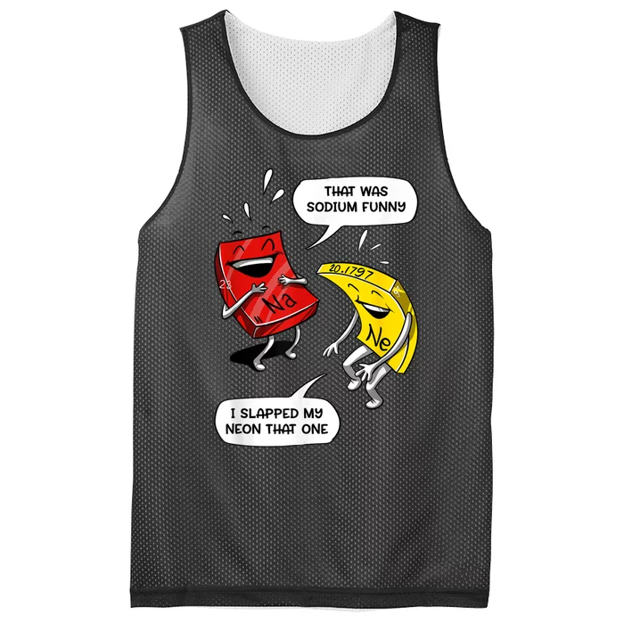 That Was Sodium Funny Geek Chemistry Science Joke Mesh Reversible Basketball Jersey Tank