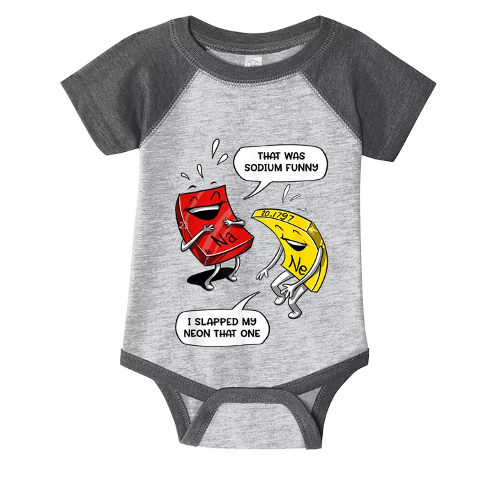 That Was Sodium Funny Geek Chemistry Science Joke Infant Baby Jersey Bodysuit