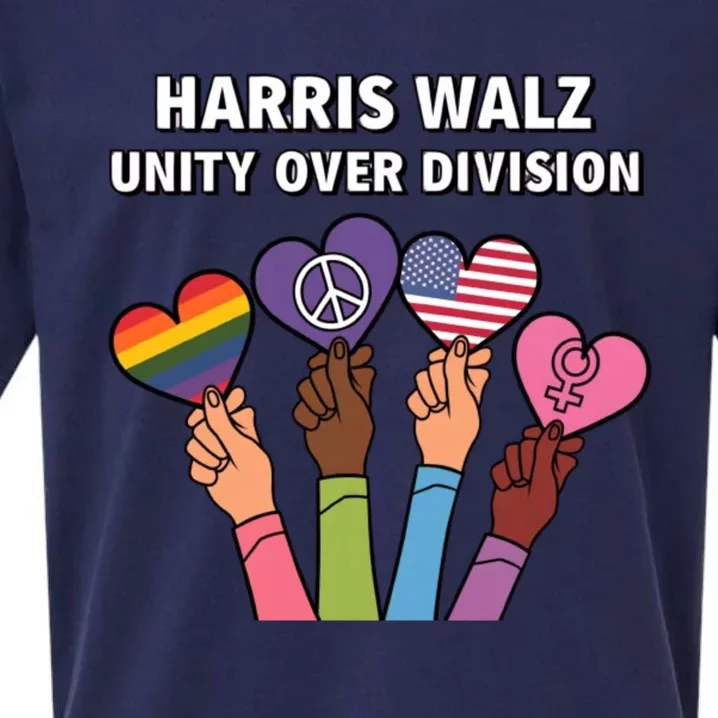 Together We Stand Harris And Walz Unite Cute Gift Sueded Cloud Jersey T-Shirt