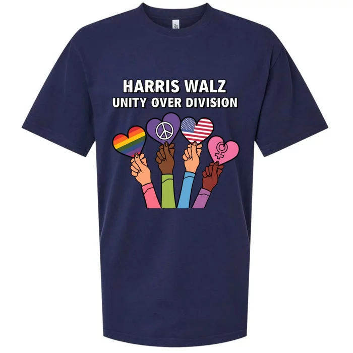 Together We Stand Harris And Walz Unite Cute Gift Sueded Cloud Jersey T-Shirt