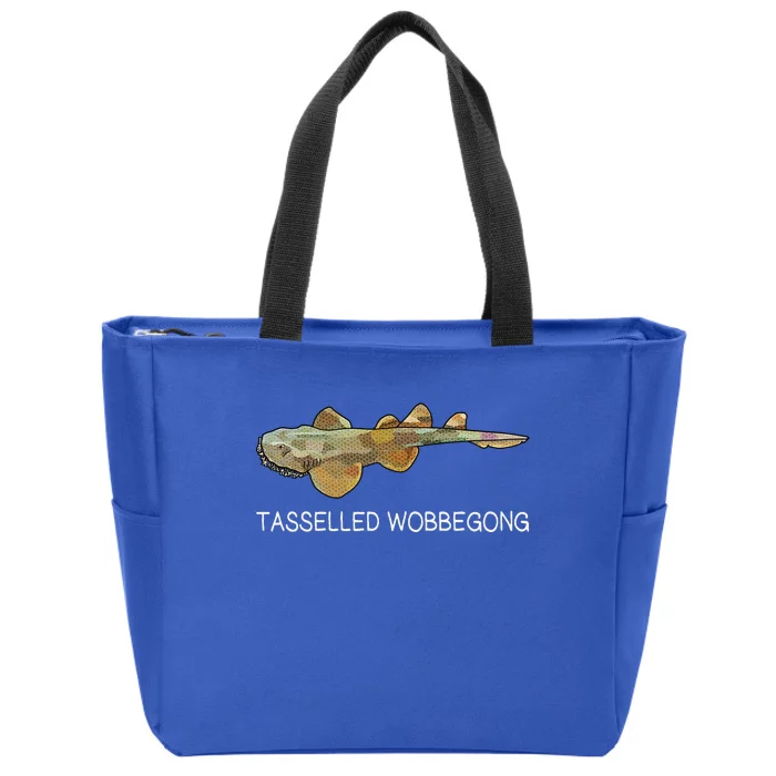 Tasselled Wobbegong Shark Lover Zip Tote Bag