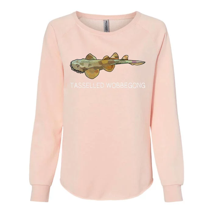 Tasselled Wobbegong Shark Lover Womens California Wash Sweatshirt