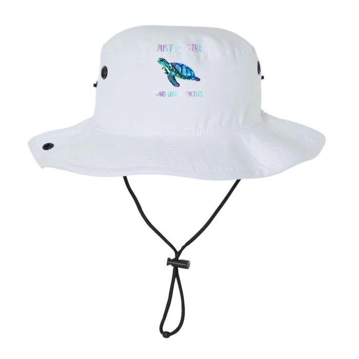 Turtle Watercolor Sea Ocean Just A Who Loves Turtles Gift Legacy Cool Fit Booney Bucket Hat