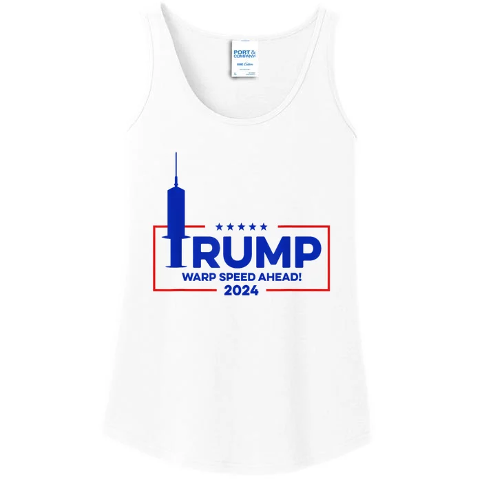 Trump Warp Speed Ahead 2024 Ladies Essential Tank