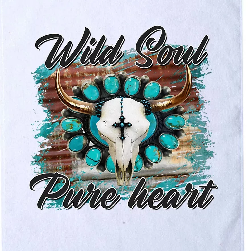 Turquoise Wild Soul Pure Heart Country Rodeo Cowgirl Western Platinum Collection Golf Towel