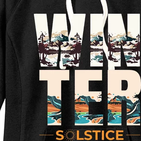 The Winter Solstice Yule Women's Fleece Hoodie