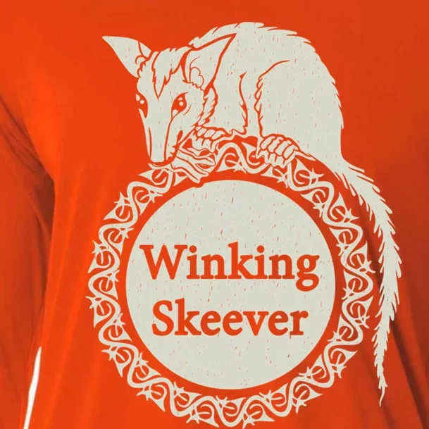 The Winking Skeever Premium Cooling Performance Long Sleeve Crew