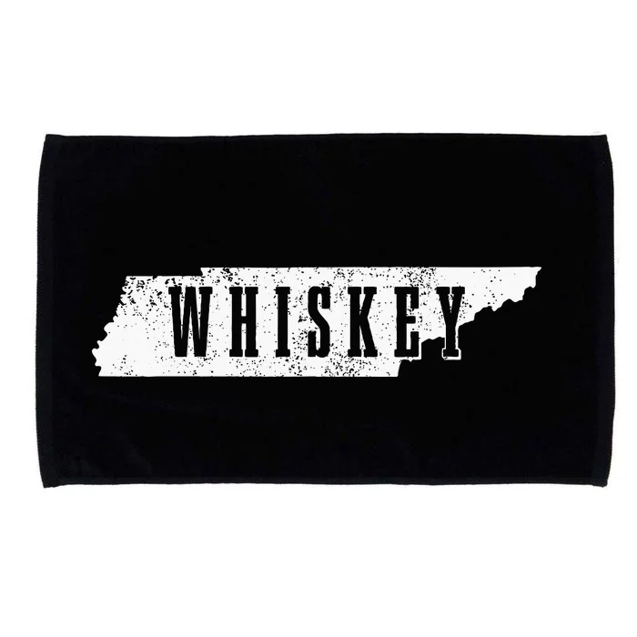 Tennessee Whiskey State Map Bourbon Whisky Vintage Microfiber Hand Towel