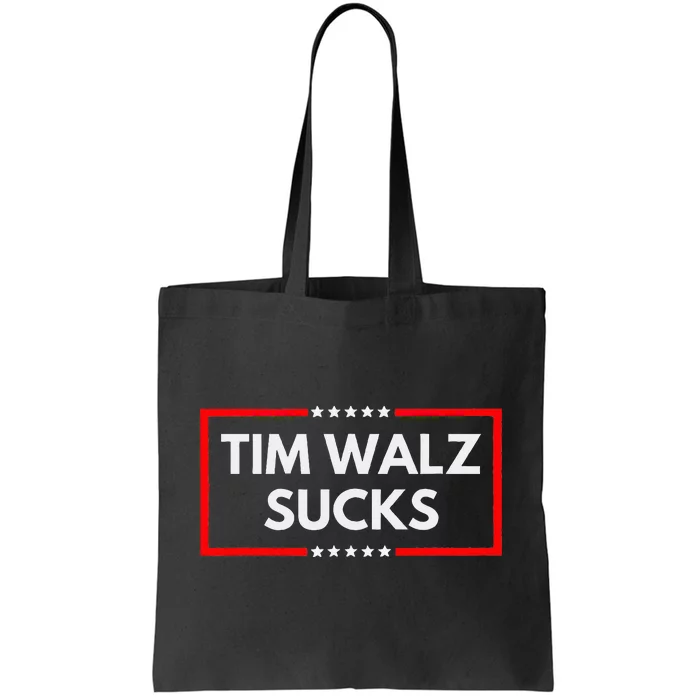 Tim Walz Sucks Funny Presidential Election 2024 Anti Liberal Tote Bag