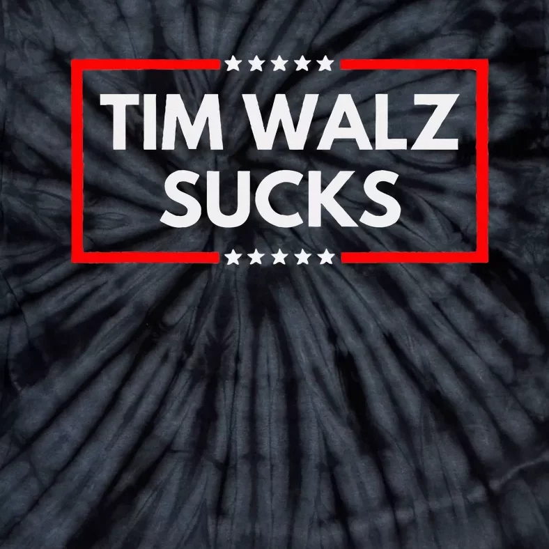 Tim Walz Sucks Funny Presidential Election 2024 Anti Liberal Tie-Dye T-Shirt