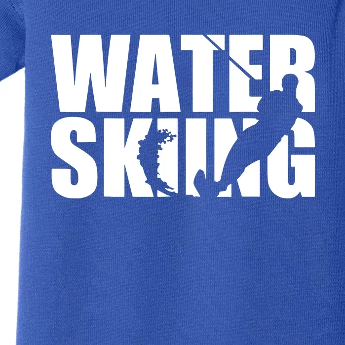 The Water Skiing Silhouette Design Baby Bodysuit