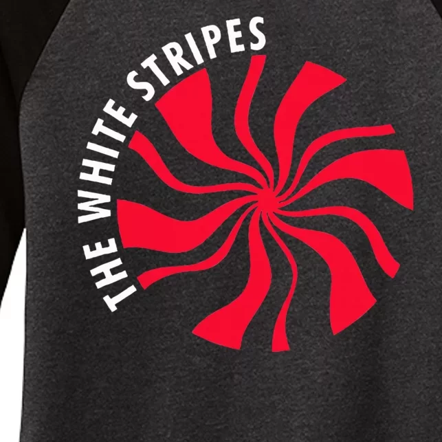 THE WHITE STRIPES Women's Tri-Blend 3/4-Sleeve Raglan Shirt