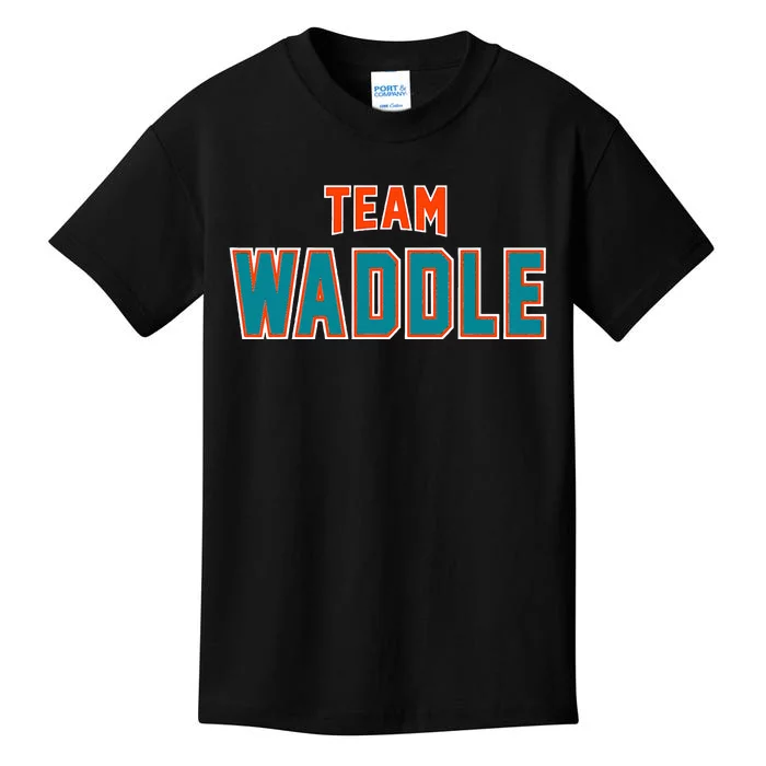 Team Waddle Surname Proud Family Last Name Kids T-Shirt