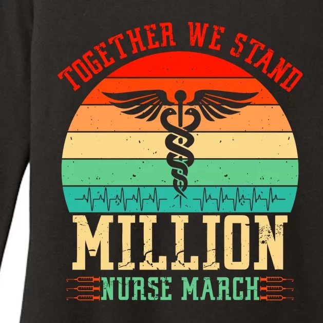 Together We Stand Million Nurse March Womens CVC Long Sleeve Shirt