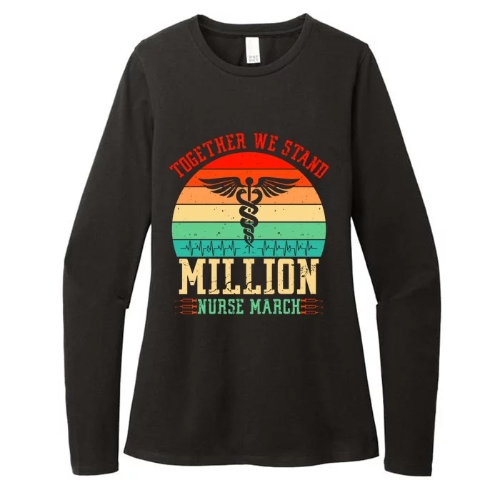 Together We Stand Million Nurse March Womens CVC Long Sleeve Shirt