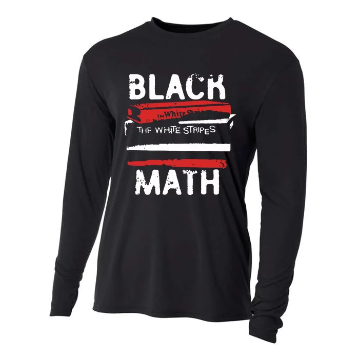 The White Stripes Black Math Cooling Performance Long Sleeve Crew