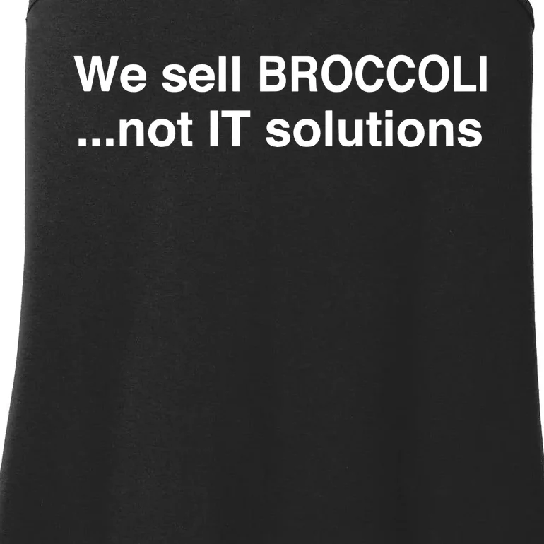 Thismeatsucks We Sell Broccoli Not It Solutions Ladies Essential Tank