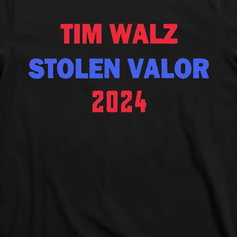 Tim Walz Stolen Valor T-Shirt