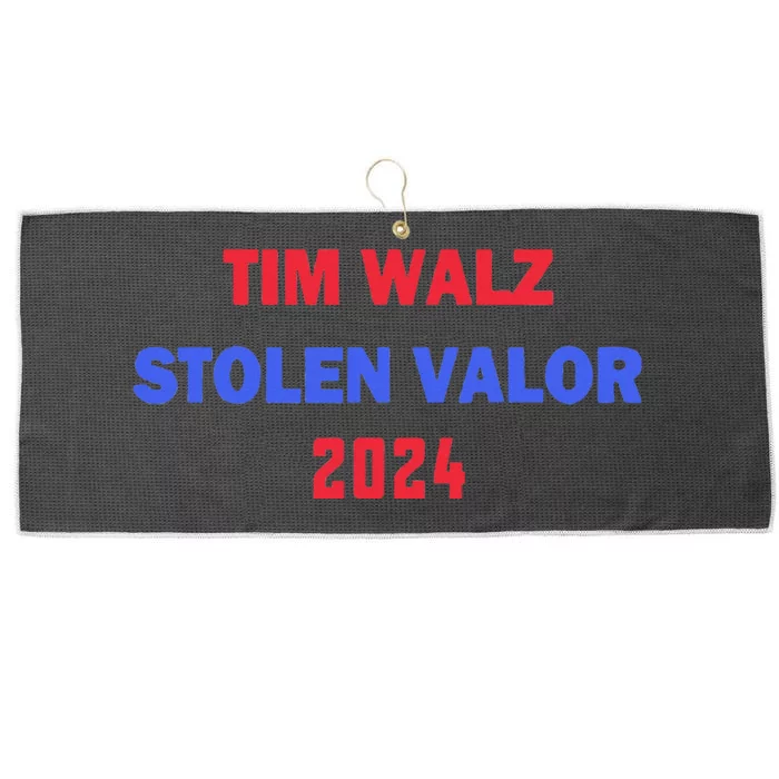 Tim Walz Stolen Valor Large Microfiber Waffle Golf Towel