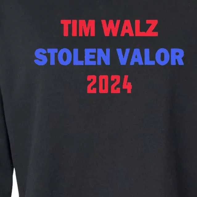 Tim Walz Stolen Valor Cropped Pullover Crew