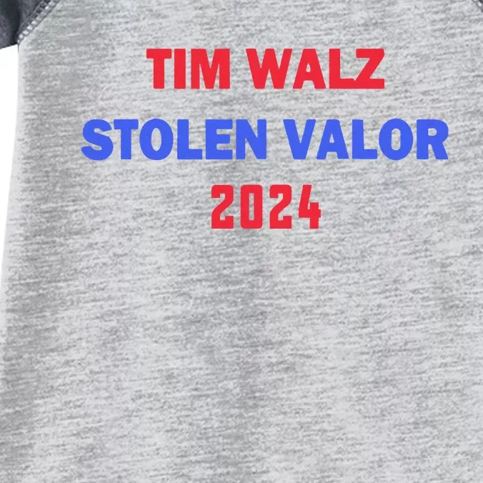 Tim Walz Stolen Valor Infant Baby Jersey Bodysuit