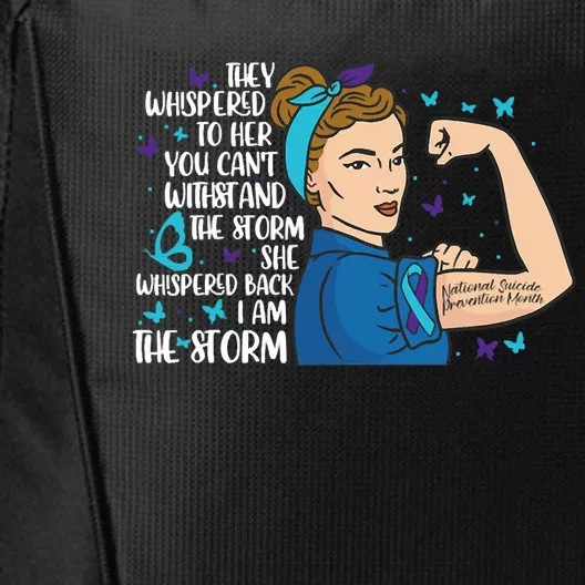 They Whispered To Her National Suicide Prevention Week City Backpack