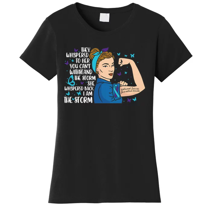 They Whispered To Her National Suicide Prevention Week Women's T-Shirt