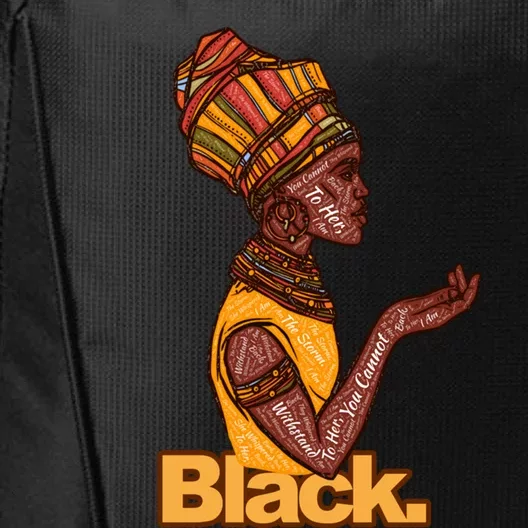 They Whispered To Her African Black History Month Funny Gift City Backpack