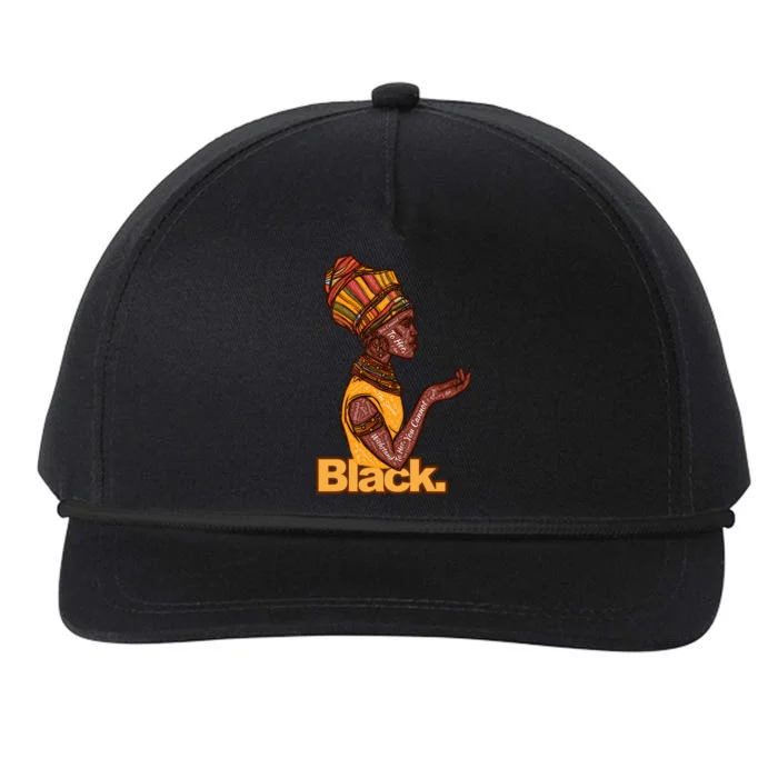 They Whispered To Her African Black History Month Funny Gift Snapback Five-Panel Rope Hat